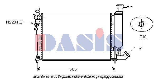 AKS DASIS Radiaator,mootorijahutus 060260N